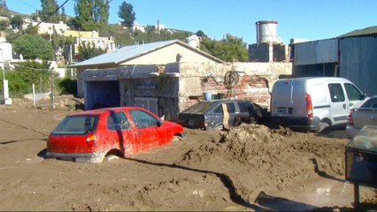 Argentina floods damage homes in south