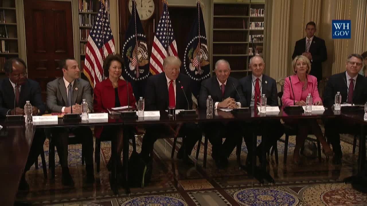 President Trump Meets With World Class Business Leaders