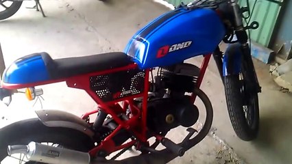 custom cafe racer(blue) |HOME MADE