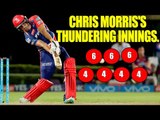IPL 10: Chris Morris thunders with his 9 balls 38 runs vs Pune | Oneindia News