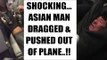 United Airlines staff throws Asian man out of plane | Oneindia News