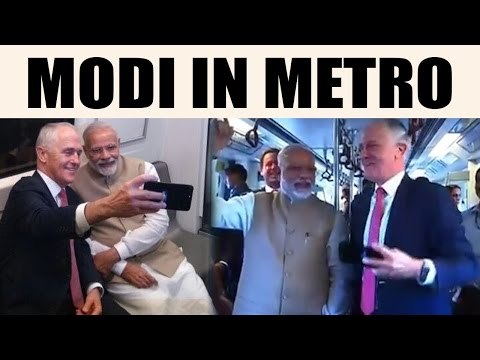 PM Modi's Delhi Metro ride with Australian PM Malcolm Turnbull; Watch Video | Oneindia News