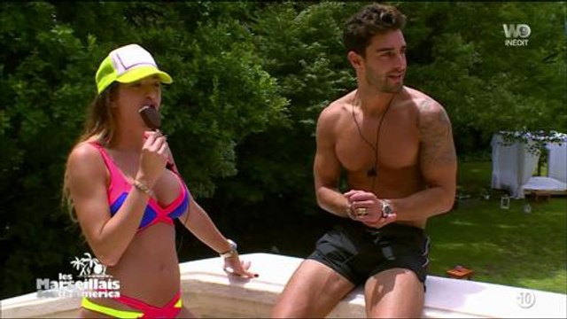 Les marseillais south america : Montaine embrasse Valentin.. légèrement forcée par Paga, lun 10 avril