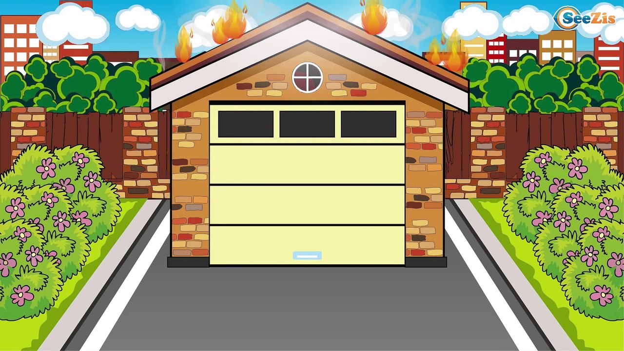 Caricaturas de carros para niños - Camión de bomberos & Coches de carreras. Coches infantiles