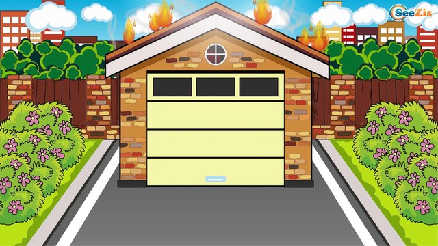 Caricaturas de carros para niños - Camión de bomberos & Coches de carreras. Coches infantiles