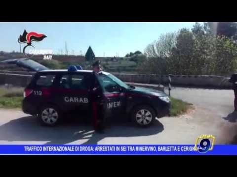 Traffico internazionale di droga: sei arresti tra Minervino, Barletta e Cerignola