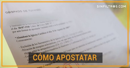 Apostatar: Cuestión de Fe | Sinfiltros.com