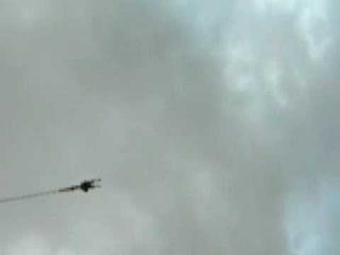 Tourist Gets Catapulted Into the Air by Backward Bungee Jump