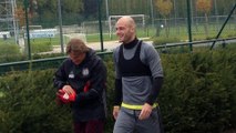 Dernier entraînement des Anderlechtois avant le match contre ManU