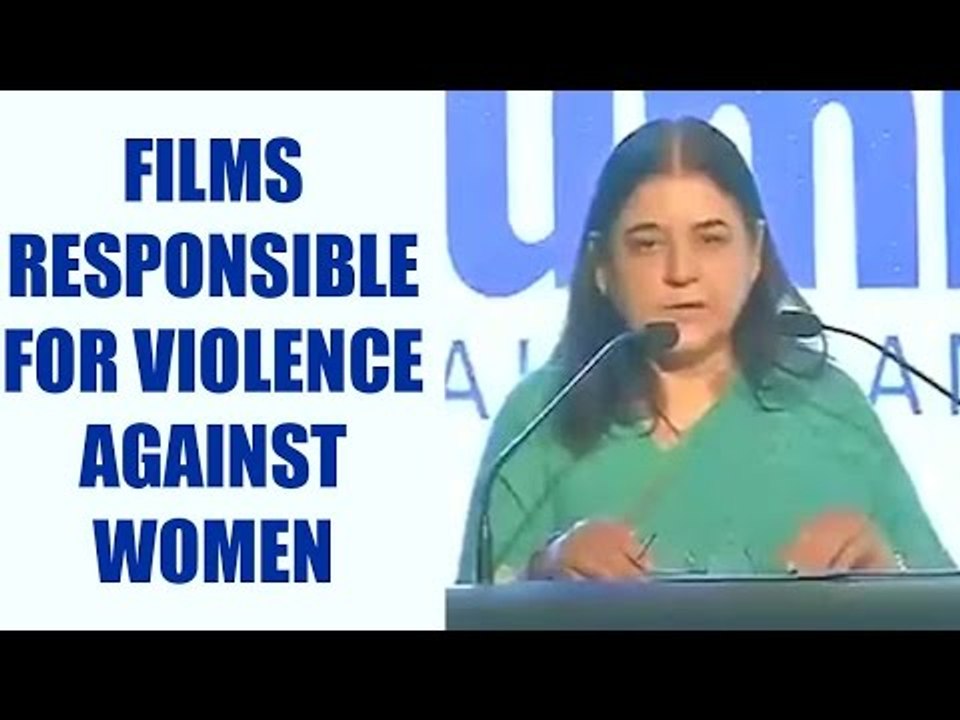 Maneka Gandhi to film fraternity "romance in movies starts with eve teasing" | Oneindia News