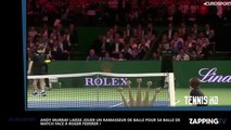 Roger Federer : Andy Murray cède sa place à un ramasseur de balle pour affronter le Suisse (Vidéo)