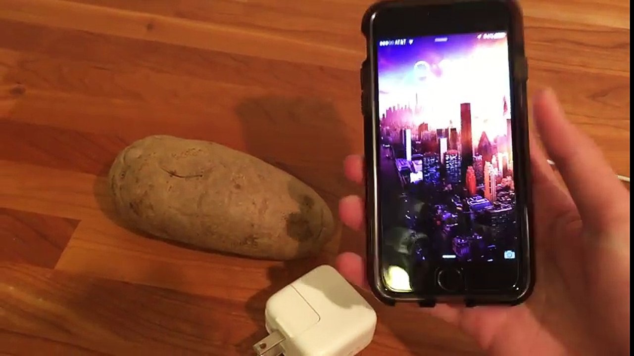 Mobile charging with a potato