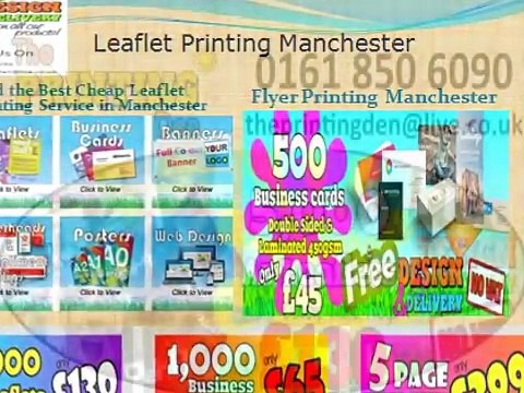 The Printing Den-Leaflet Printing and Flyer Printing Service in Manchester