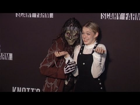 Sadie Calvano Knotts Scary Farm 2016 Black Carpet