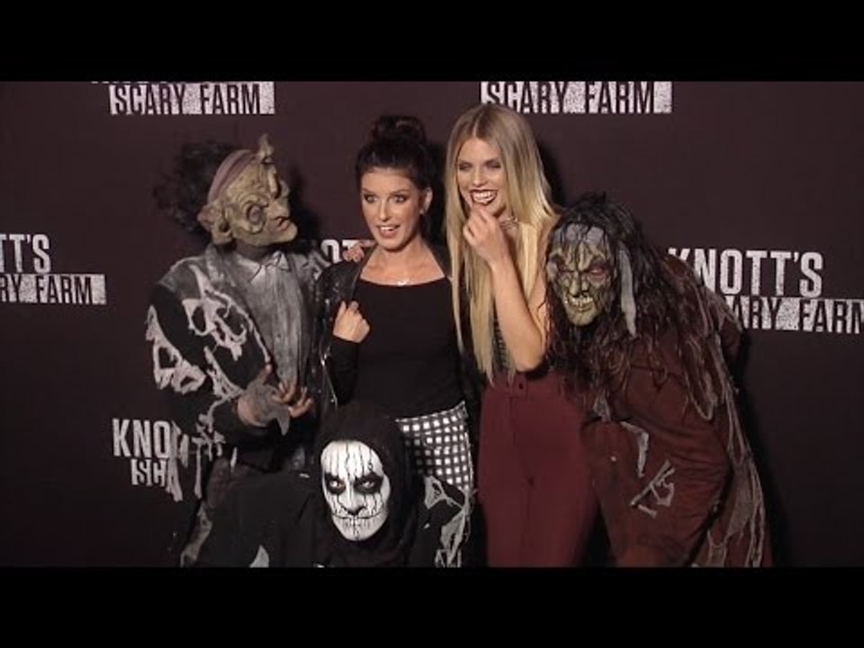 Shenae Grimes & AnnaLynne McCord "Knotts Scary Farm 2016" Black Carpet