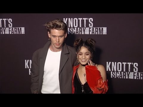 Vanessa Hudgens & Austin Butler Knotts Scary Farm 2016 Black Carpet