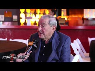 Bob Arum on making Pacquiao Bradley 3, appalled by Donald Trump, Roy Jones scared of earthquakes