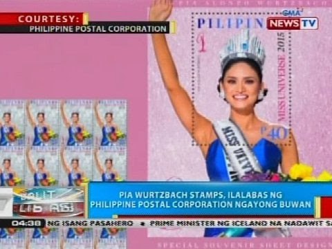 Pia Wurtzbach stamps, ilalabas ng Philippine Postal Corporation ngayong buwan