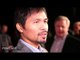 Manny Pacquiao "It's not hard to prepare for Bradley's style" Talks what he will miss when he retire