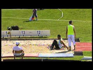 Athletics - Firas Bentria - men's triple jump T11 final - 2013 IPCAthletics World C...