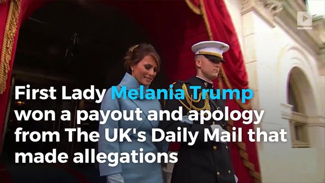 Melania Trump wins settlement against Daily Mail over 'escort' allegation
