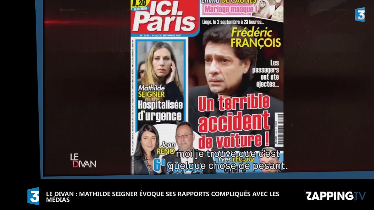 Mathilde Seigner : Son gros coup de gueule contre les médias dans Le Divan (vidéo)