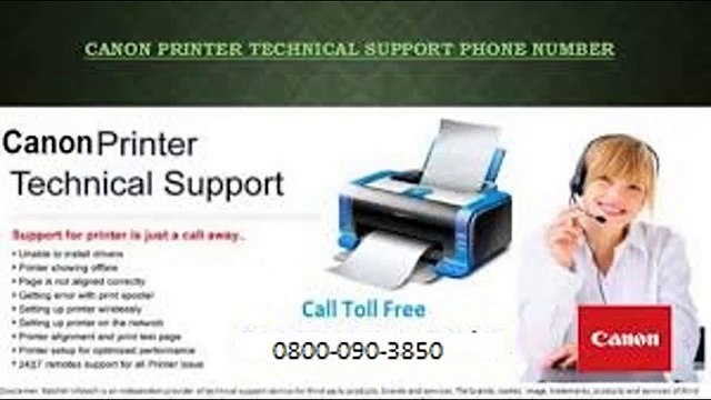 Canon Printer Support UK 0800-090-3850