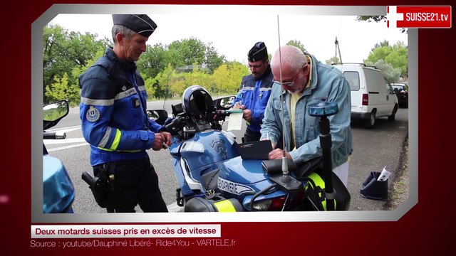 Deux motards suisses pris en excès de vitesse