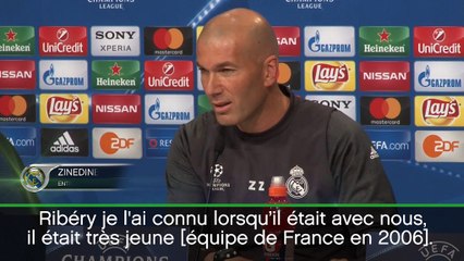 Quarts - Zidane : "Je me souviens bien de Ribéry"