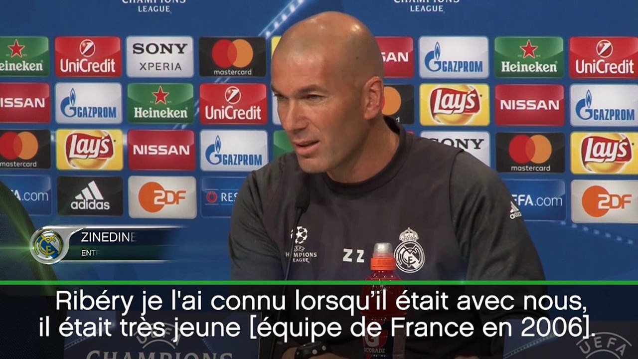 Quarts - Zidane : "Je me souviens bien de Ribéry"