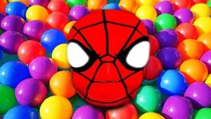 THE SPIDERMAN BALL PIT SHOW for Kids w/ Police Hulk Joker Frozen Elsa Colors Superhero in