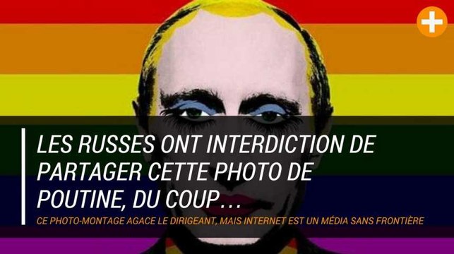 Les russes ont interdiction de partager cette photo de Poutine, du coup…