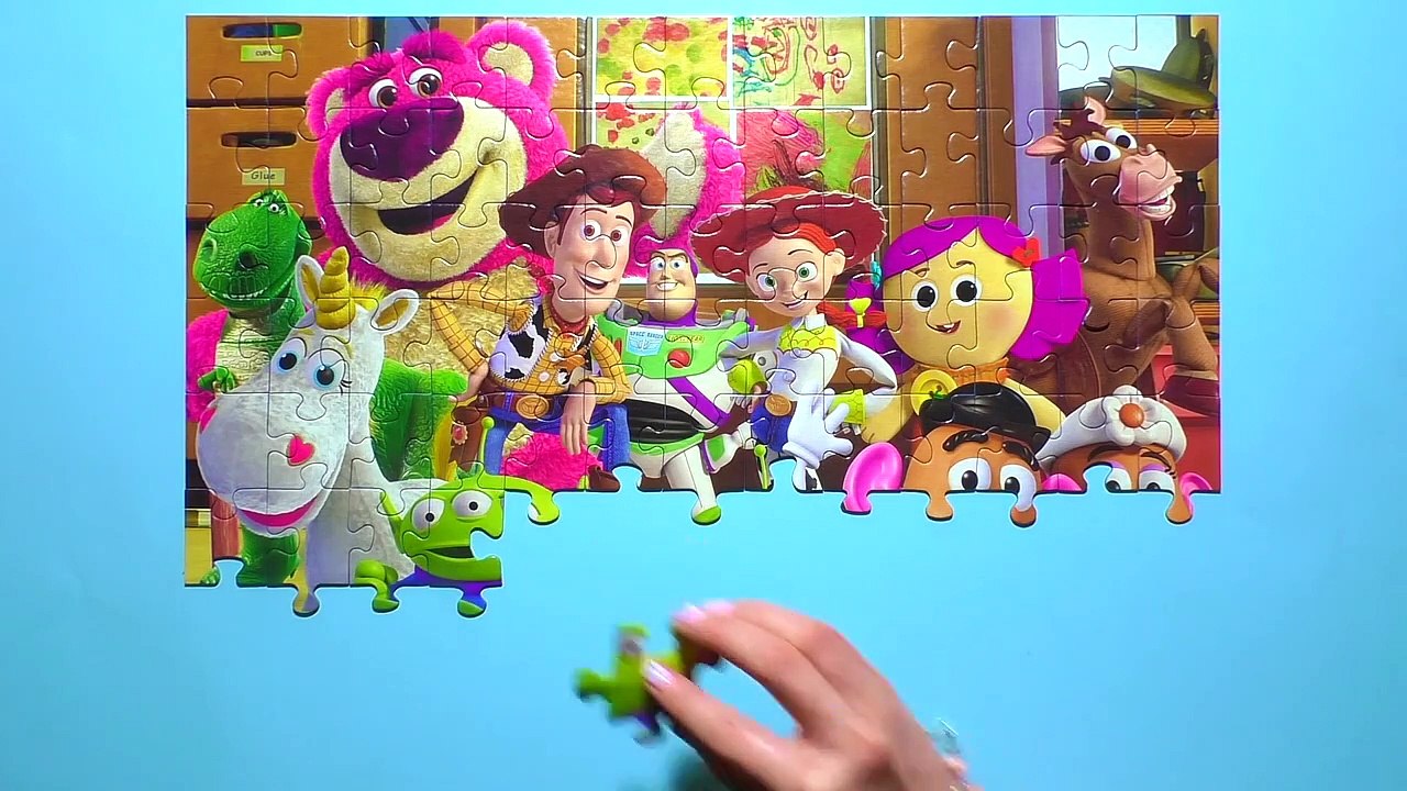 Learn Puzzle TOY STORY y, Buzz Lightyear, Jessie Play Disney Jigsaw Puzzles Games-P