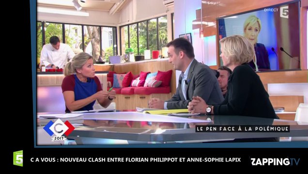 Florian Philippot et Anne-Sophie Lapix, nouveau clash dans C à vous sur le Vel d'Hiv