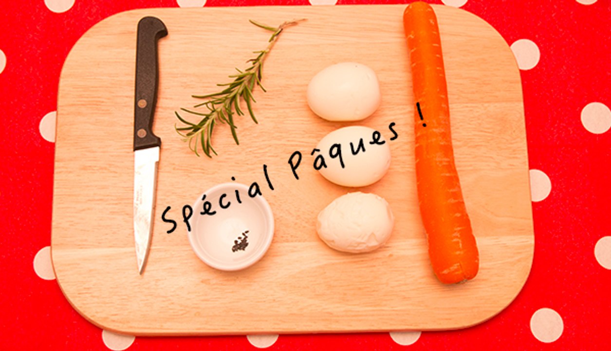 Spécial Pâques ! "Les œufs lapins" (carottes/romarin)