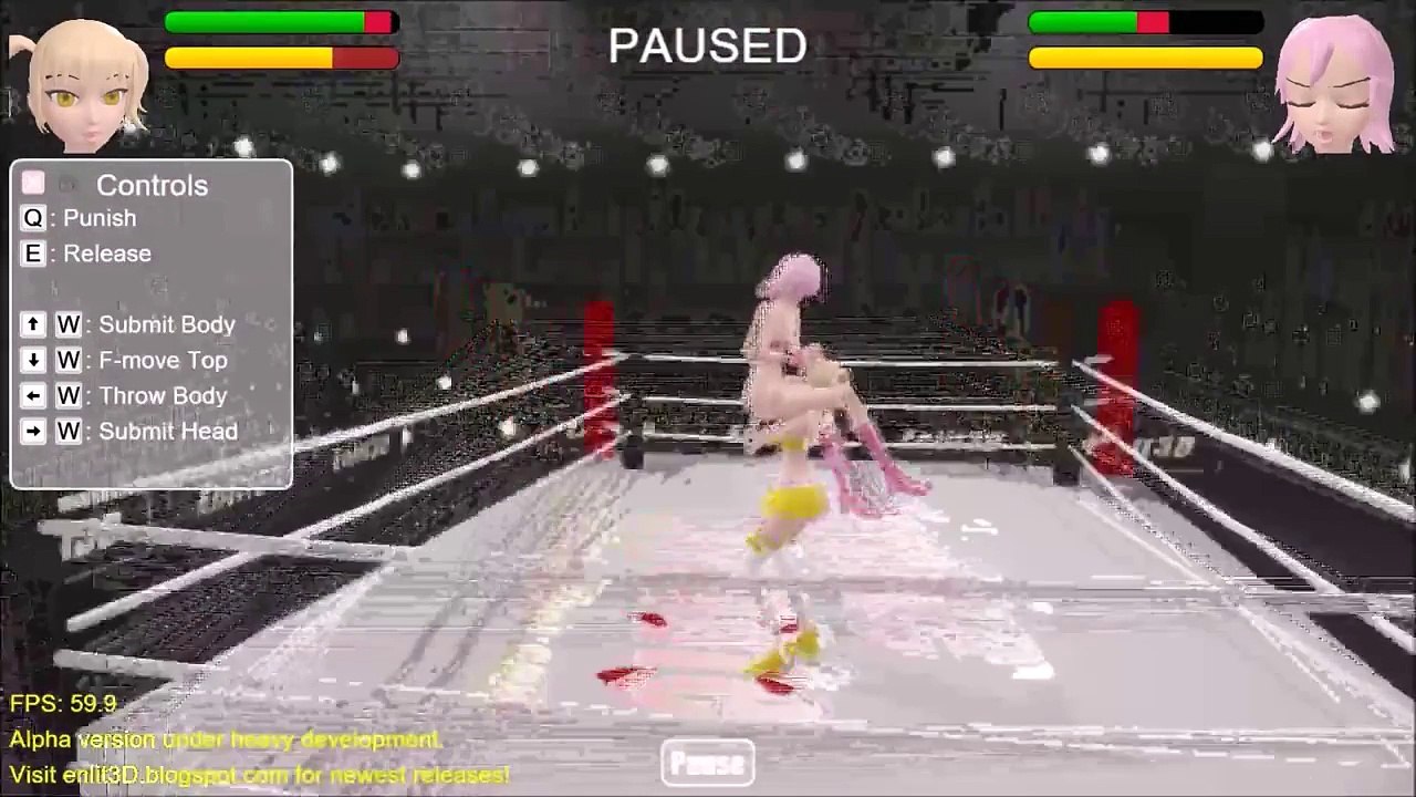 Wrestling Game  Heroine Rumble   Yellow