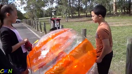 X-Shot GIANT Bubble Ball Kids Park  Run & Smash Roll & Crash With Ckn Toys-Jo4X2IJK