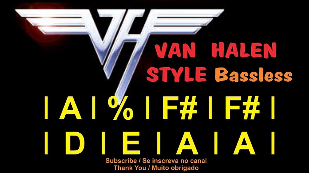 Van Halen Style BASSLESS / Backing Track