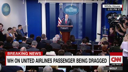 CNN  Spicer on United passenger incident uIt was an unfortunate incident It is troubling to see how that was handled