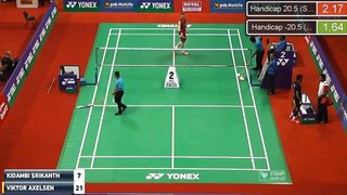 2017 YONEX SUNRISE India Open R16 MS KIDAMBI Srikanth vs Viktor AXELSEN