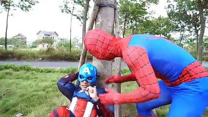 Bab Baby Spiderman vs Hulk Captain America scrambled eat  Superhero kids funny!!!
