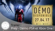 Trailer - Prey (Date de Sortie de la Démo Jouable PS4 / One)