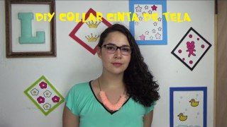 DIY collar con cinta de tela