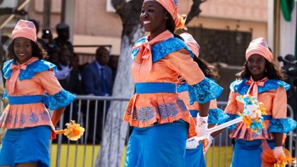 féte indépendance 4 avril 2017 - LesMajorettes du Lycée John F. KENNEDY et de l'Institut Notre Dame