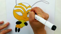 Miraculous Ladybug Coloring Book Pages Kwami Trixx (Volpina) Bee (Queen Bee) | Evies Toy House