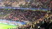 AS MONACO fans welcome the Borussia Dortmund players for their warm up... 