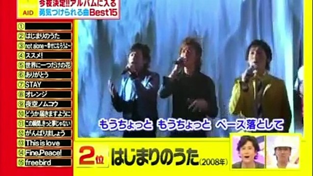 SMAPXSMAP 2011 08 08 아오키 류지, SMAP AID 랭킹발표, AKB AD part 2/2