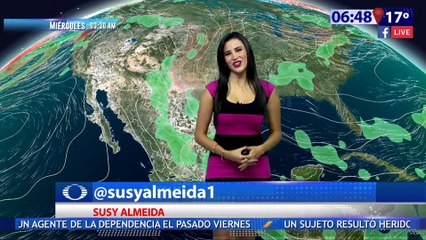Susana Almeida Pronostico del Tiempo 12 de Abril de 2017