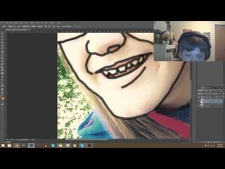 PhotoShop CC - Friend Cartoon Speed Art!