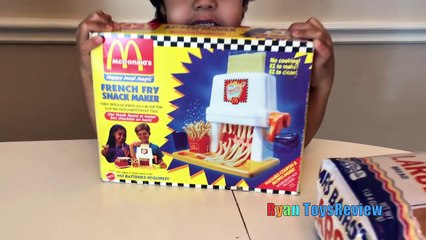 Скачать видео: Mcdonald's French Fries Maker Happy Meal Magic Vintage McDonalds Food Toys Pretend Play Toy for Kids